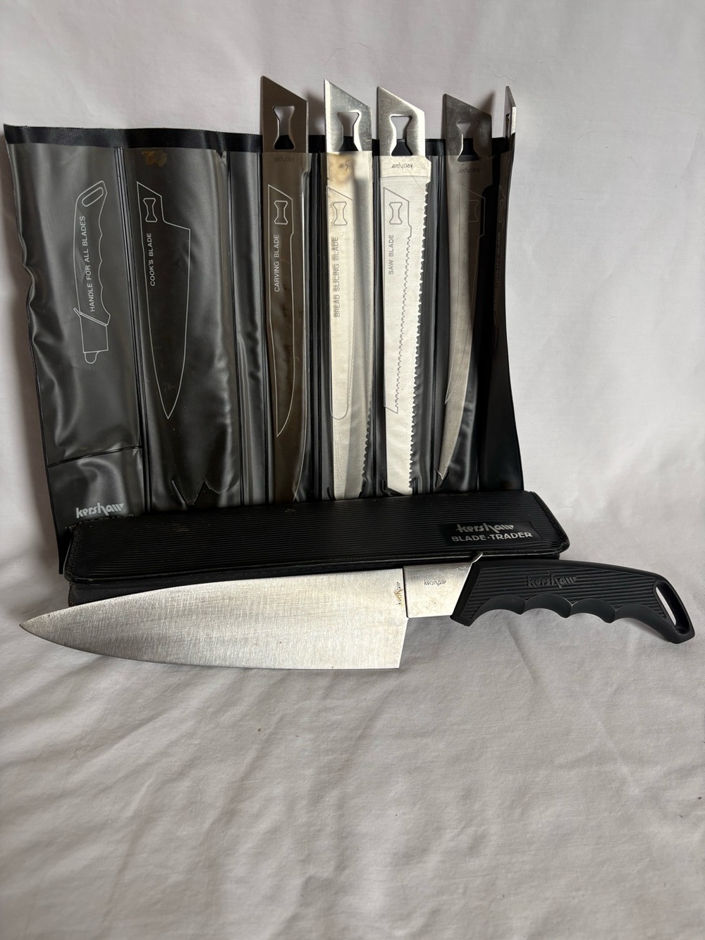Kershaw Blade-Trader Interchangeable Knife Set 6 Blades Case USA/Japan